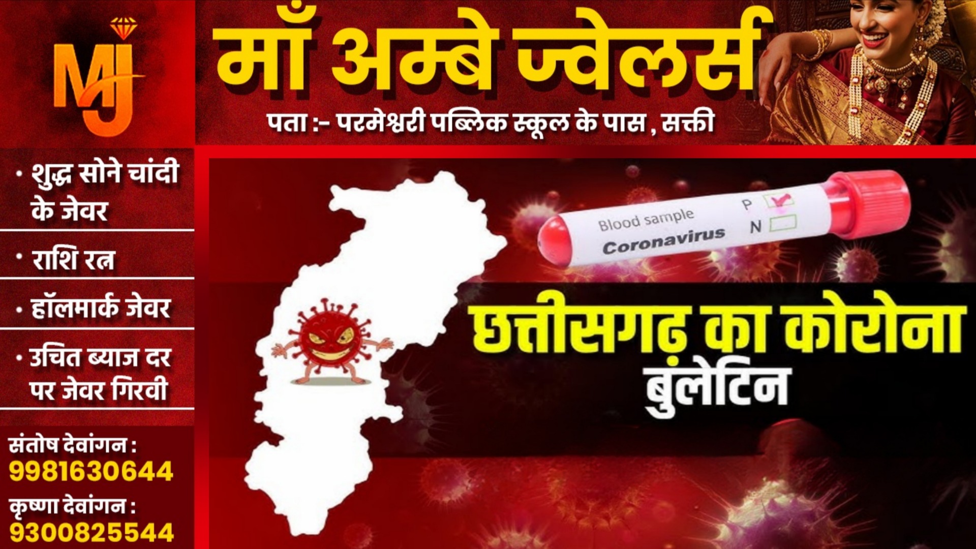 छत्तीसगढ़ का कोरोना बुलेटिन - आज मिले कोरोना के इतने नए मरीज , अब संक्रमितों की संख्या बढ़कर हुई..