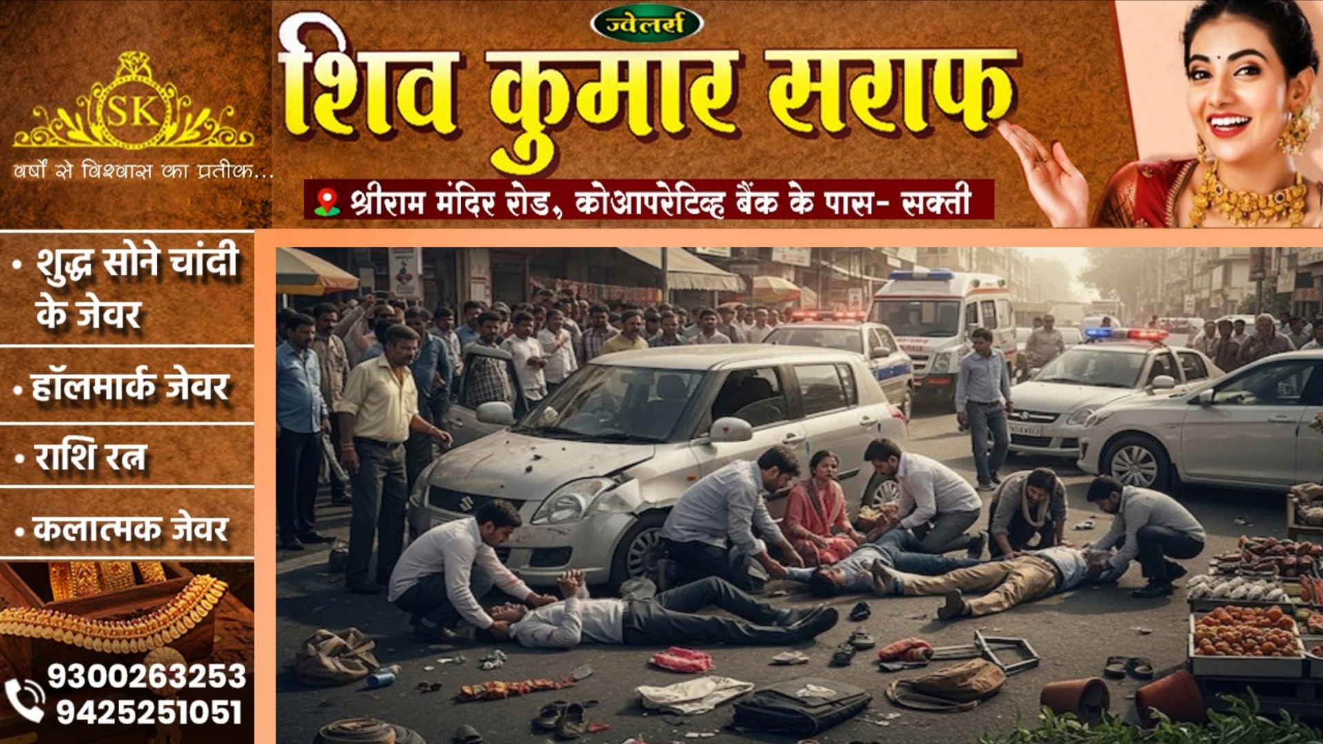 सड़क किनारे सो रहे एक ही परिवार के 07 लोगो को ट्रक ने कुचला, हादसे में 04 लोगो की मौत