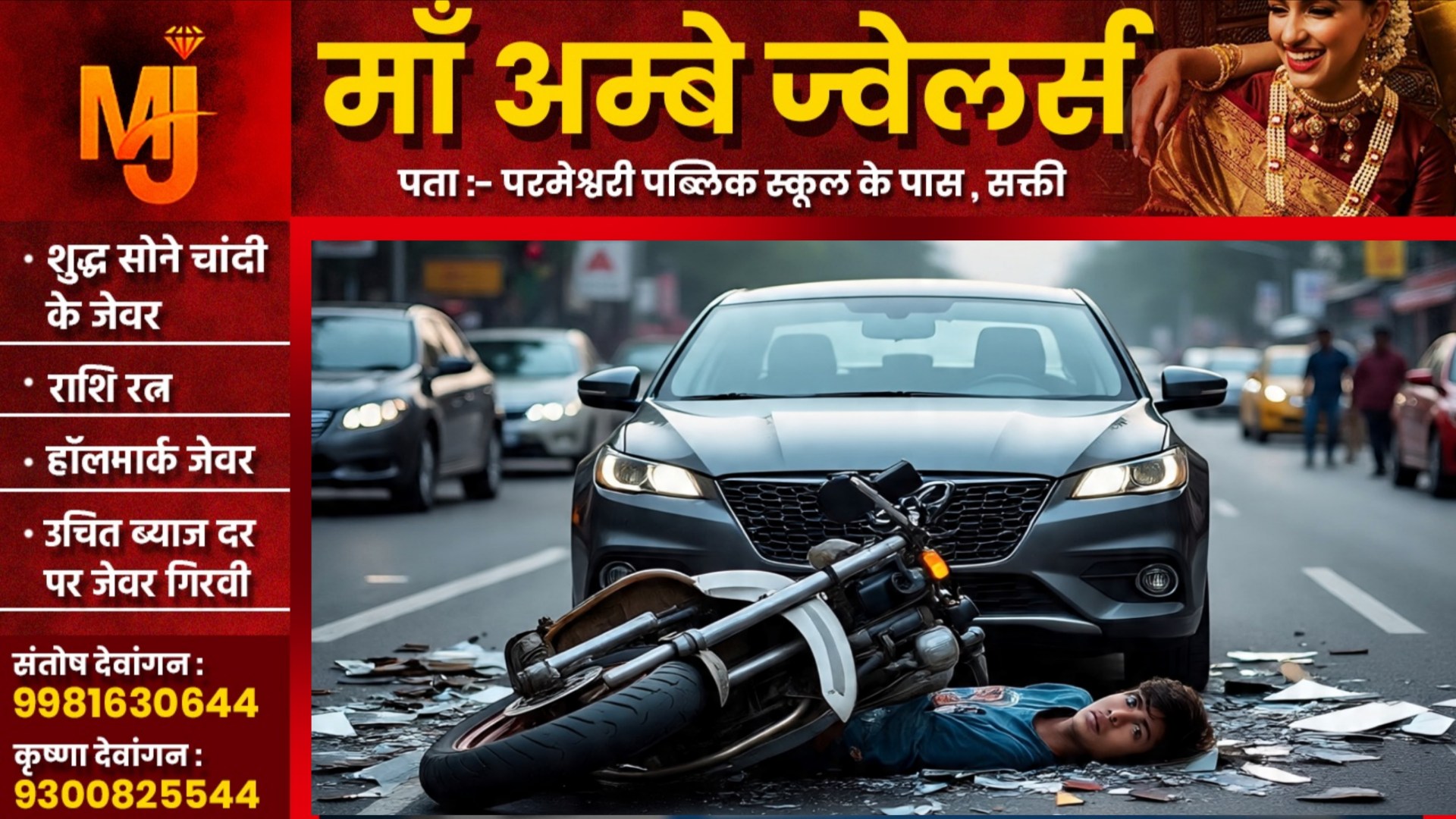 छत्तीसगढ़ - तेज रफ्तार डस्टर ने बाईक सवार को मारी टक्कर, हादसे में एक युवक की मौत