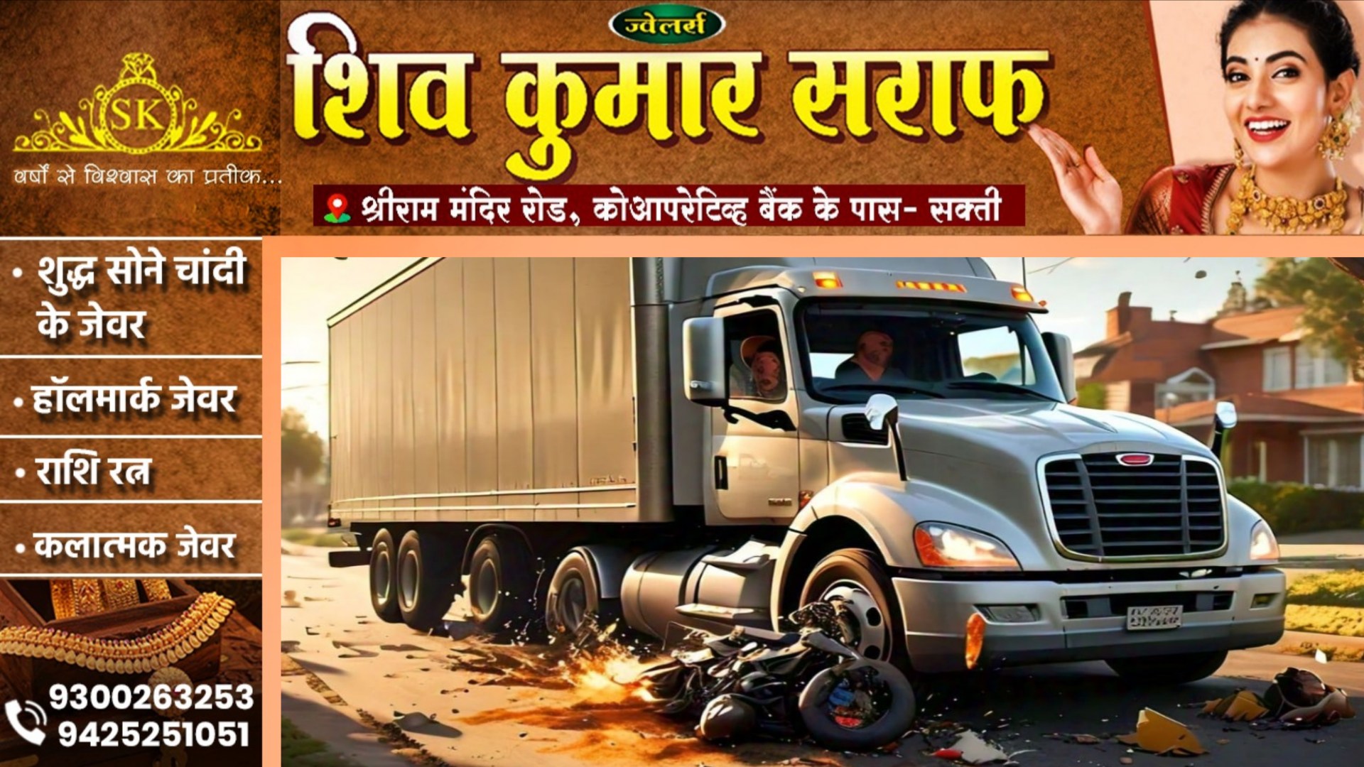 छत्तीसगढ़ - अज्ञात वाहन ने बाईक सवारो को मारी टक्कर, हादसे में एक महिला सहित तीन लोगों की मौत