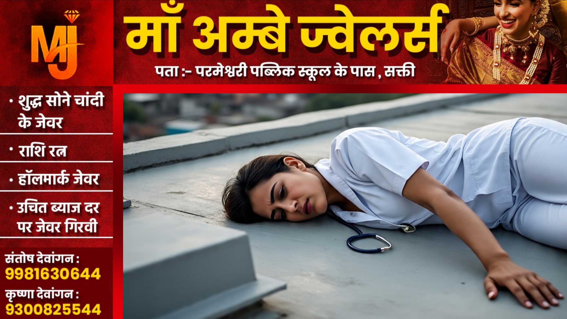 छत्तीसगढ़ - सरकारी हॉस्पिटल के छत पर नर्स की लाश मिलने से मची सनसनी,  पुलिस जांच में जुटी