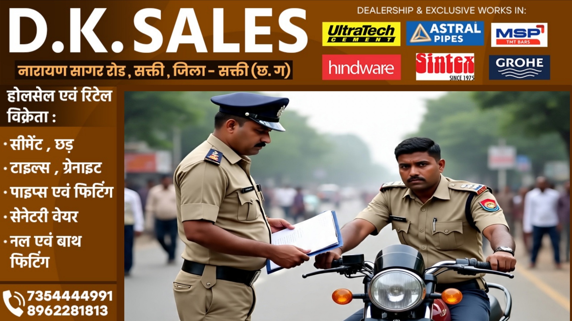 छत्तीसगढ़ - बिना हेलमेट पहने बाईक चलाना इन 09 पुलिसकर्मियों को पड़ा भारी, सभी का कटा चालान