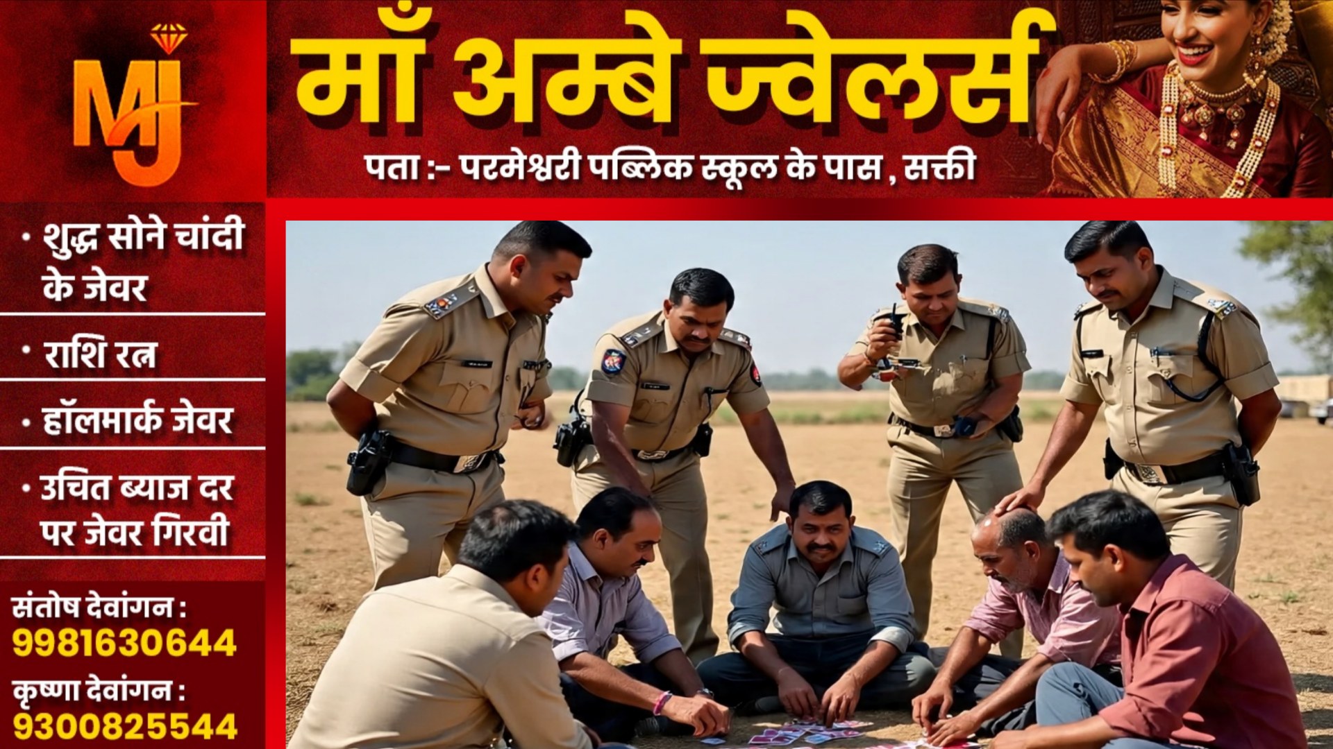 सक्ती - जुआ खेलते अतिथि ढाबा का संचालक और सरपंच पति सहित 8 जुआरी गिरफ्तार, देखे सभी की जन्म कुंडली