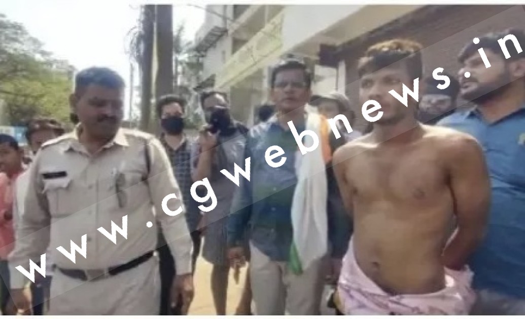 राजधानी रायपुर में सुपारी लेकर ब्यवसाई पर जानलेवा हमला , भीड़ ने आरोपी को पकड़ा 