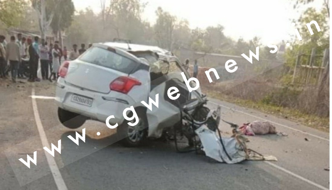 छत्तीसगढ़ में बड़ा सड़क हादसा , वरिष्ठ पत्रकार की माँ , पत्नी और बेटे की मौत