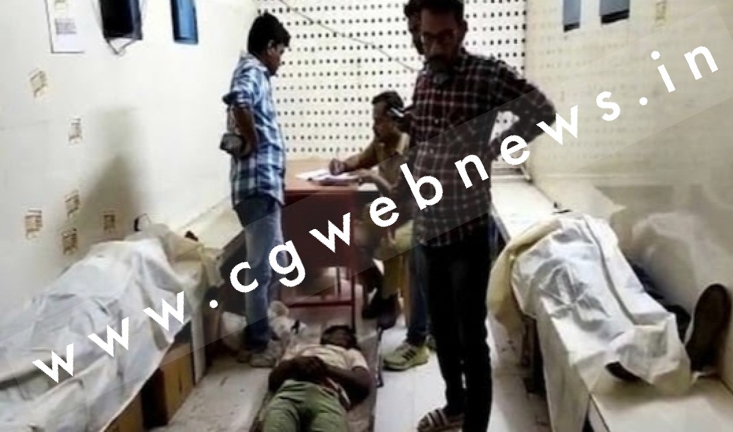 नेसनल हायवे में बड़ा सड़क हादसा , कार और डम्फर की टक्कर से 04 लोगो की मौत ,