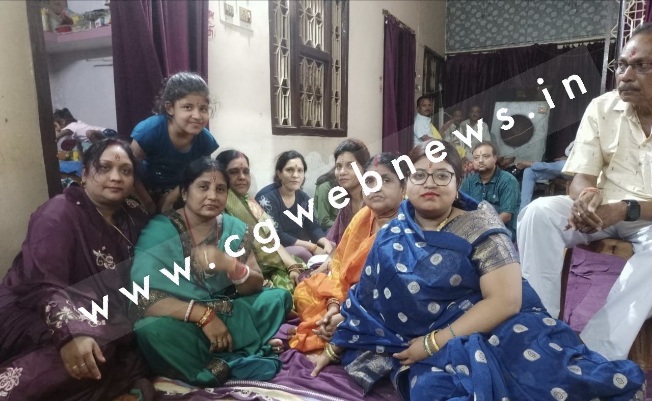 सक्ती - परम श्रध्येय पंडित भोलाशंकर तिवारी जी के निवास स्थान पर गुरु पर्व मनाया गया