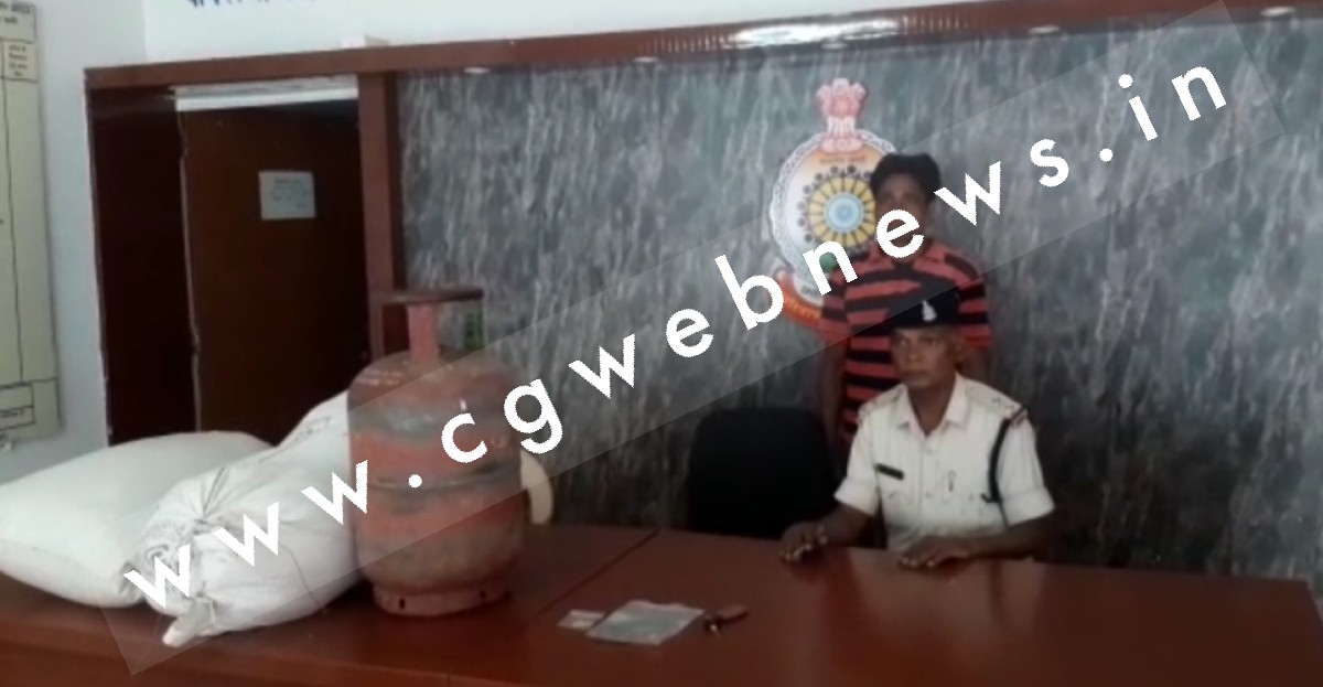 चोरी के समान के साथ सक्ती का आदतन चोर गणेश पटेल गिरफ्तार , बौना उर्फ गजाधर की तलाश जारी