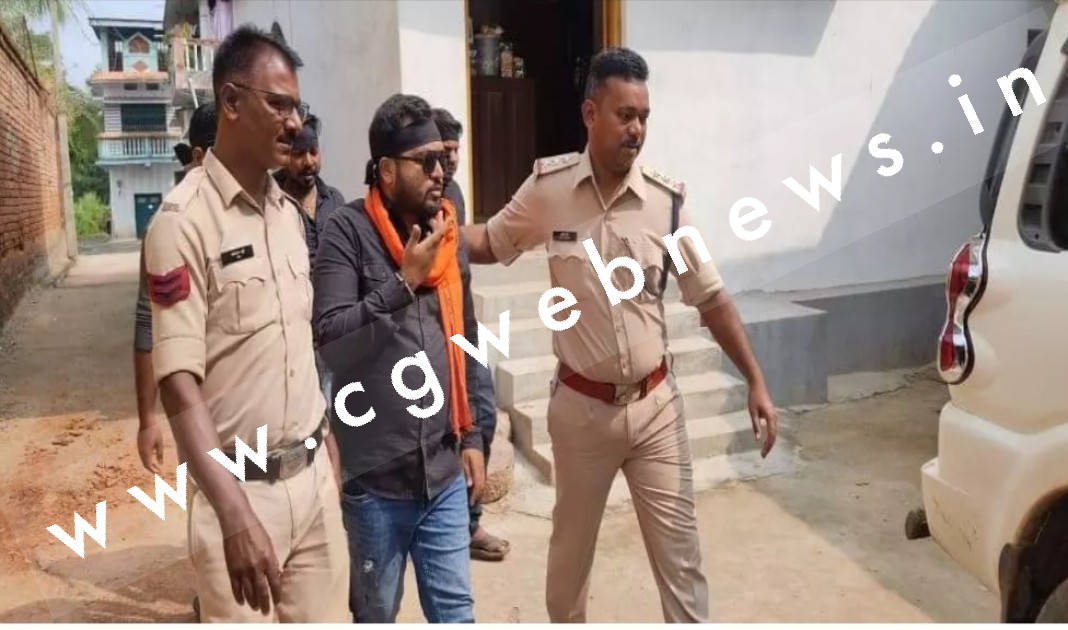 सक्ती - भा ज यु मो के कार्यकर्ताओं को पुलिस ने लिया हिरासत में , जाने वजह
