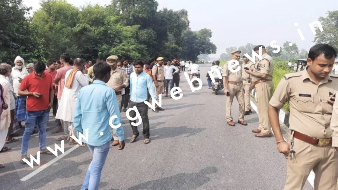 फोरलेन में बड़ा हादसा , अज्ञात वाहन की टक्कर से दो सगी बहनों सहित तीन छात्रों की मौत , गांव में पसरा सन्नाटा