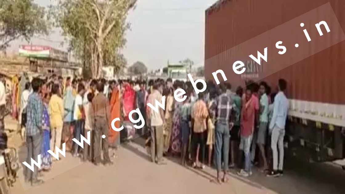 सक्ती - कन्टेनर की टक्कर से पूर्व पार्षद के बेटी की मौके पर ही मौत , NH 49 में हुआ हादसा