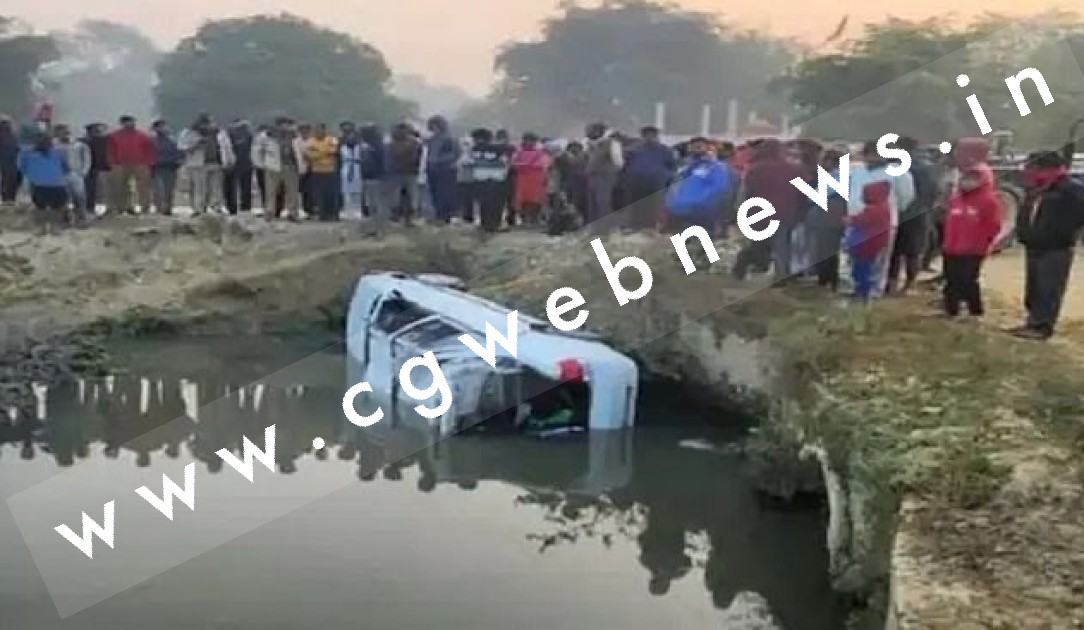 तेज रफ्तार कार अनियंत्रित होकर नाले में गिरी , चार दोस्तो की मौके पर ही मौत , मुख्यमंत्री ने जताया दुःख