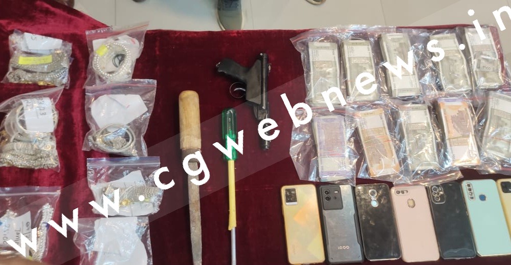 जांजगीर चाम्पा पुलिस के हाथ लगी बड़ी सफलता , अंतरजिला चोर गिरोह के 08 सदस्य गिरफ्तार , 30 बड़ी चोरियों का हुआ खुलासा