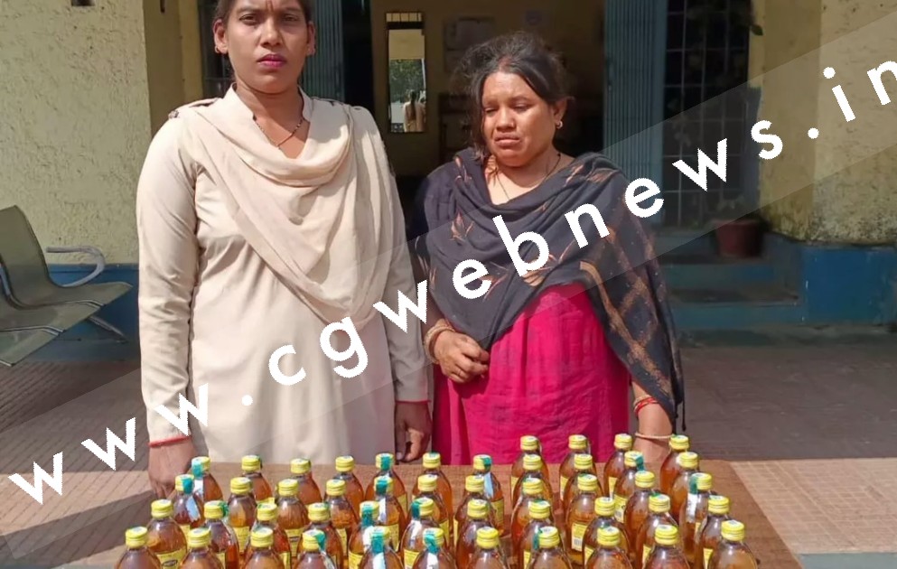 छत्तीसगढ़ - भारी मात्रा में देशी लाल शराब के साथ राज कुमारी टण्डन गिरफ्तार , इस जगह पर छिपा कर रखती थी शराब