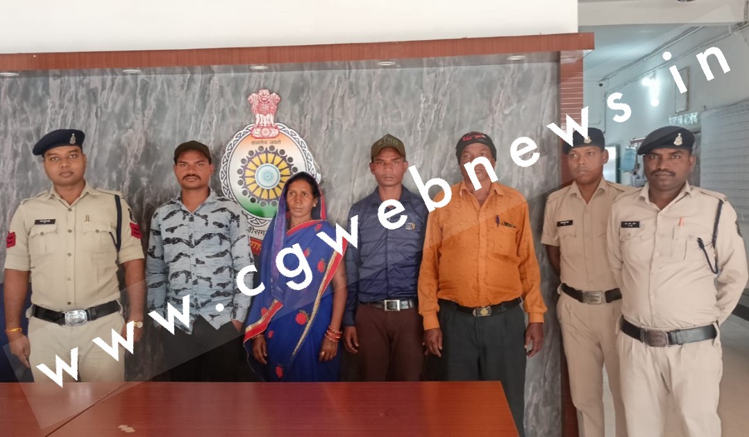 सक्ती - दहेज हत्या के चार आरोपी गिरफ्तार , सक्ती पुलिस की कार्यवाही 