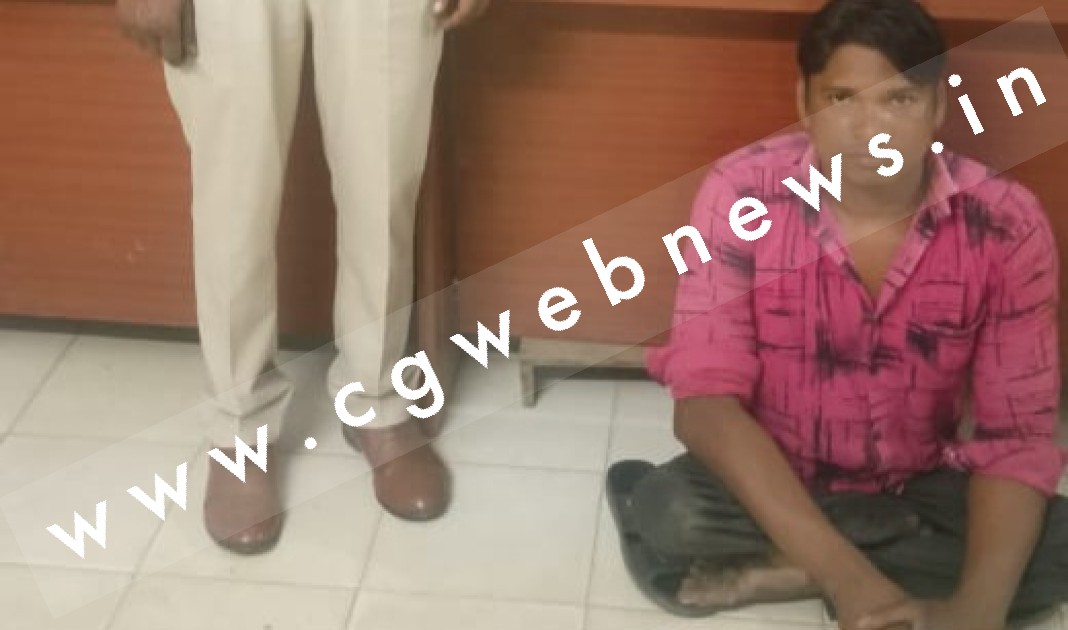 सक्ती - पेंटर की दिनदहाड़े हत्या करने वाला एक आरोपी गिरफ्तार , दूसरे आरोपी की तलाश जारी
