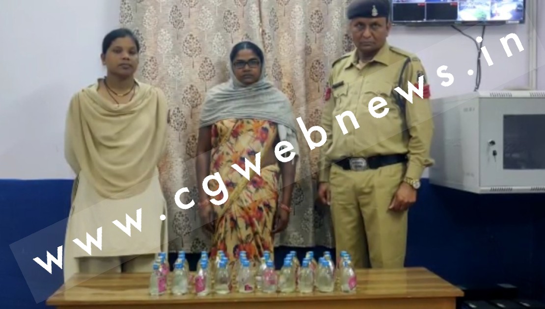 जांजगीर चाम्पा - नशे के कारोबार में उतरी महिलाएं , बेखौफ होकर शराब की बिक्री करती जानमति गिरफ्तार