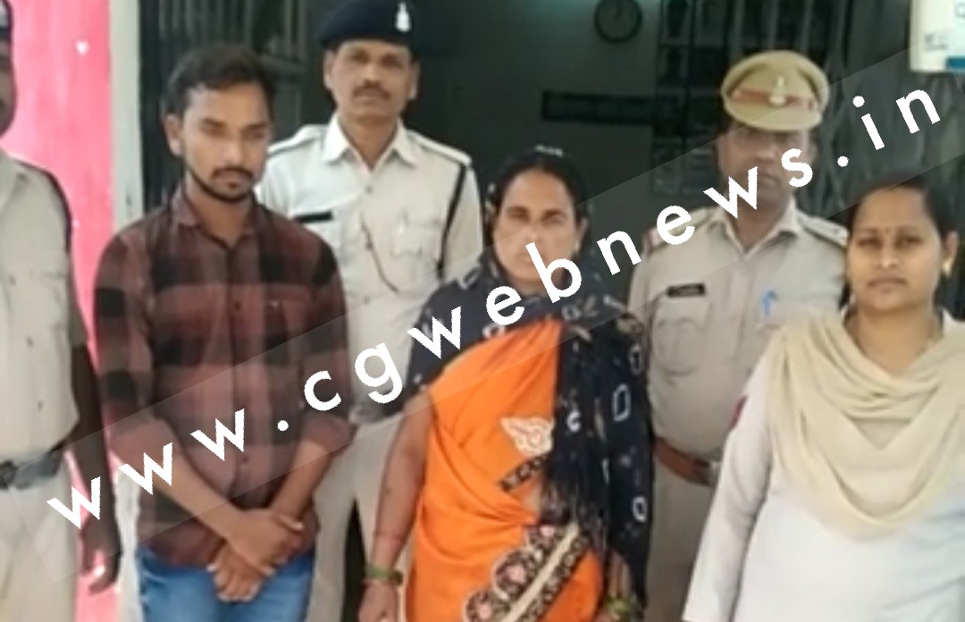 जांजगीर चाम्पा - पति करता था अवैध संबंध का शक , पत्नी ने दामाद के साथ मिल कर उतार दिया मौत के घाट