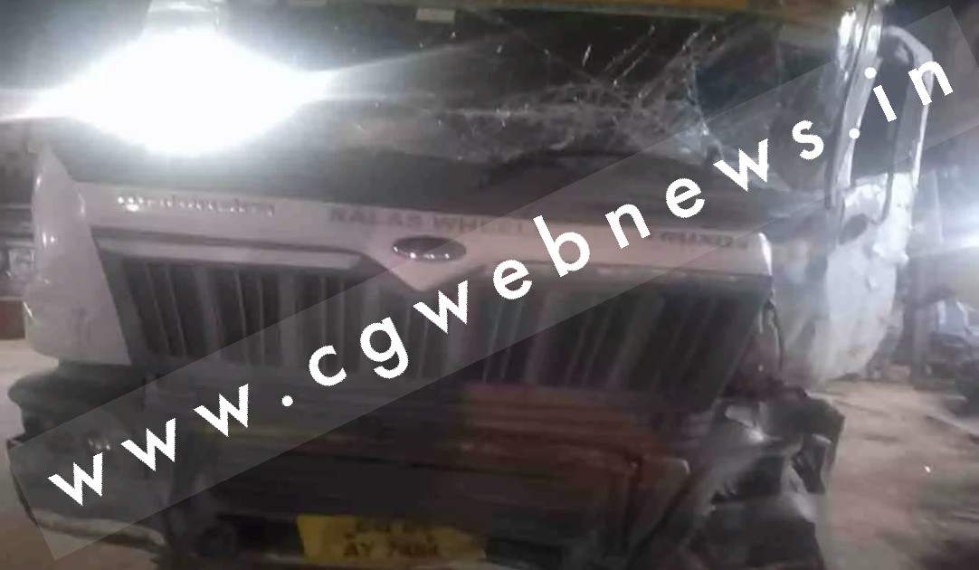 छत्तीसगढ़ में हिट एन्ड रन , बेकाबू ट्रक ने 8 से 10 लोगों को रौंदा , हादसे में एक बुजुर्ग की मौत