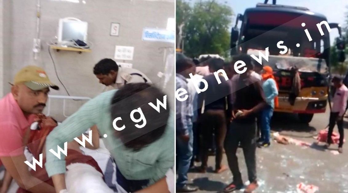 तेज रफ्तार बस ने ऑटो को मारी टक्कर , हादसे में तीन लोगों की मौके पर ही मौत