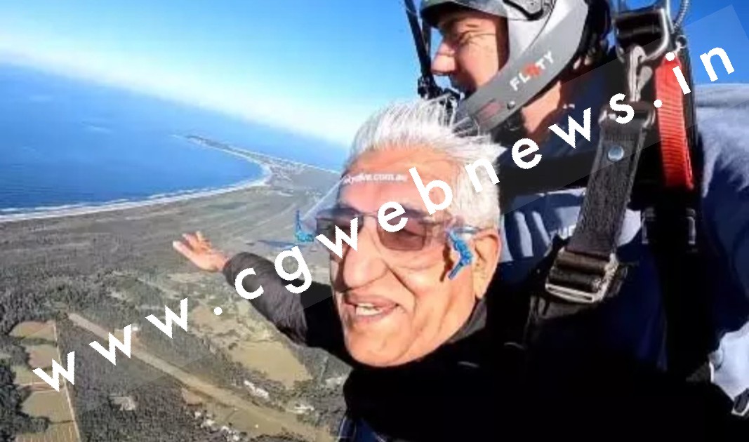ऑस्ट्रेलिया में अलग ही नजर आए स्वास्थ्य मंत्री TS सिंहदेव , स्काइडाइविंग से उड़े हवा में