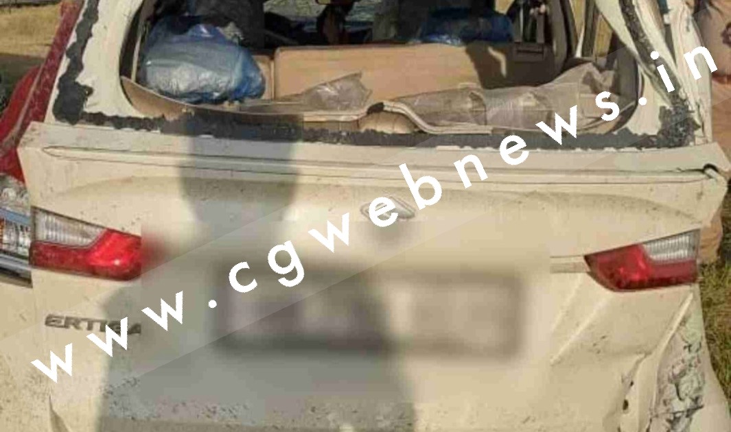 छत्तीसगढ़ से वापस जा रहे पुलिस वाहन दुर्घटनाग्रस्त , हादसे में महिला हेड कांस्टेबल सहित दो की मौत