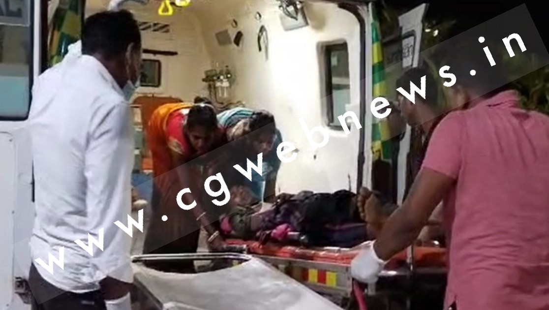 छत्तीसगढ़ - ईट से भरा ट्रैक्टर ट्रॉली अनियंत्रित होकर पलटा , हादसे में एक की मौत और 3 गंभीर