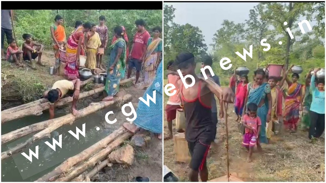 41 लाख लीटर पानी व्यर्थ बहाने वाले जलाशय से मात्र एक किलोमीटर दूर , झरिया का गंदा पानी पीने को मजबूर ग्रामीण