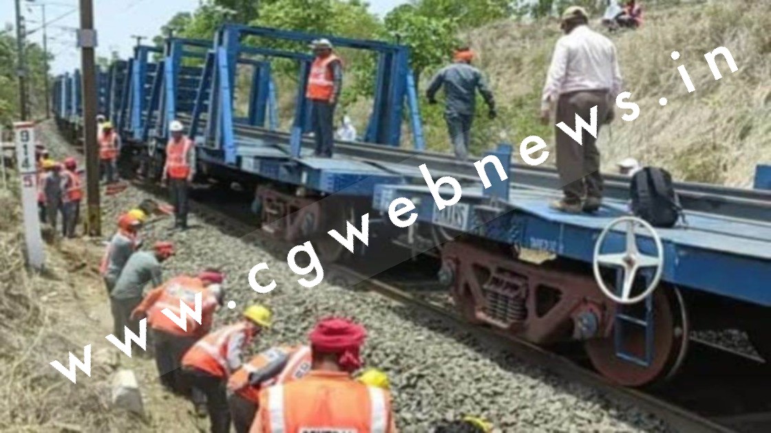 एक और रेल हादसा , मालगाड़ी का एक डिब्बा पटरी से उतरा , रेल यातायात हुआ प्रभावित