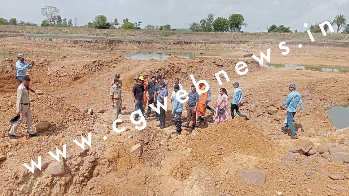 तालाब किनारे मिट्टी धंसने से 06 महिलाएं दबी , दो की मौत , 04 का ईलाज जारी