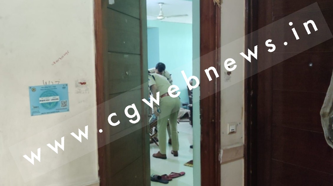 राजधानी रायपुर के करिश्मा अपार्टमेंट के फ्लैट नंबर 502 में चली गोली , पुलिस जाँच में जुटी