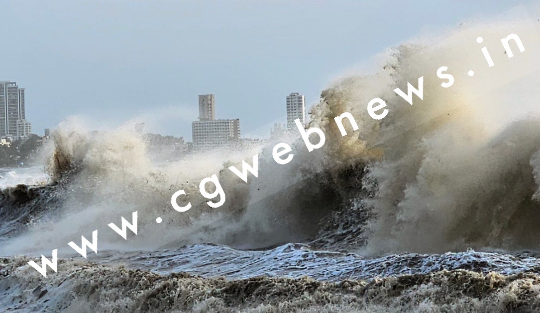 चक्रवाती तूफान बिपरजॉय की उल्टी गिनती शुरू , तेज आँधी और बारिश शुरू , पूरे शहर में ब्लैकआउट