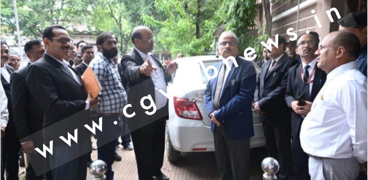 सक्ती - हाईकोर्ट के चीफ जस्टिस ने किया सक्ती न्यायालय का निरीक्षण , इस बात पर जताई नाराजगी