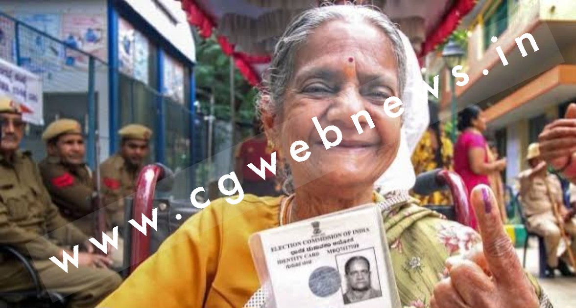 छत्तीसगढ़ - 80 वर्ष से अधिक उम्र के बुजुर्ग और दिव्यांग इस बार घर बैठे कर सकेंगे मतदान , पढ़े पूरी खबर