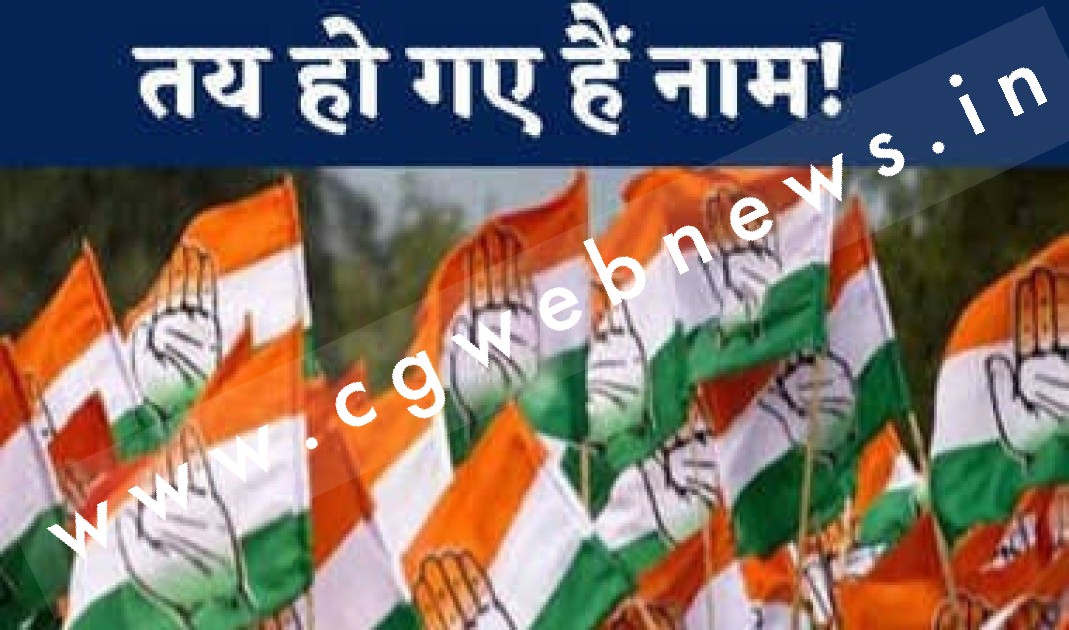 बड़ी खबर - कांग्रेस ने 60 प्रत्यासियो के नाम किये तय , देखे प्रत्यासियो के नाम और क्षेत्र