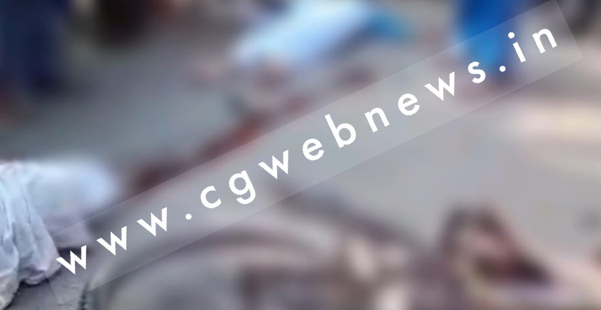 छत्तीसगढ़ - सायकिल से स्कूल जा रहे भाई-बहन को हायवा ने कुचला , दोनो की मौके पर ही मौत