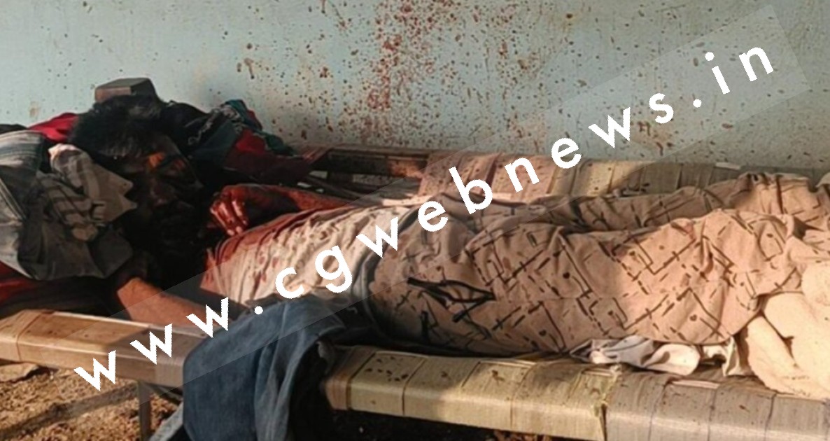 जांजगीर चाम्पा - घर के बाहर सो रहे अधेड़ की कुल्हाड़ी मार कर बेरहमी से हत्या , गाँव मे दहशत का माहौल