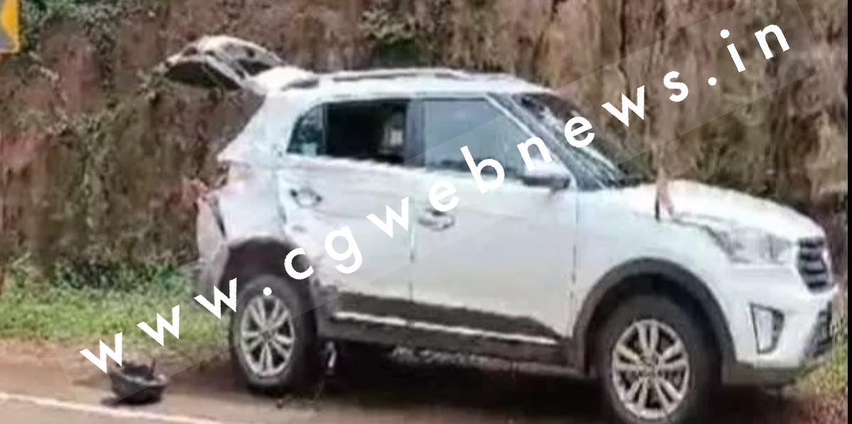 छत्तीसगढ़ - तेज रफ्तार ट्रक ने भाजपा नेता की कार को मारी टक्कर , एक ब्यक्ति की मौके पर ही मौत