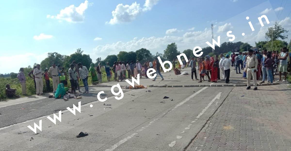 पेट्रोल पम्प के पास बड़ा सड़क हादसा , ट्रक की टक्कर से बाईक सवार तीन लोगों की मौके पर ही मौत