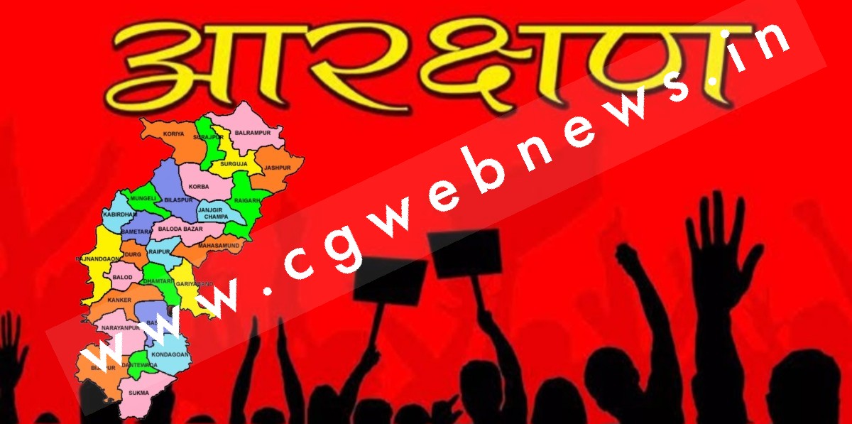छत्तीसगढ़ में चुनाव से पहले फिर बाहर निकला आरक्षण का जिन्न , कॉंग्रेस इसे बना सकती है बड़ा मुद्दा