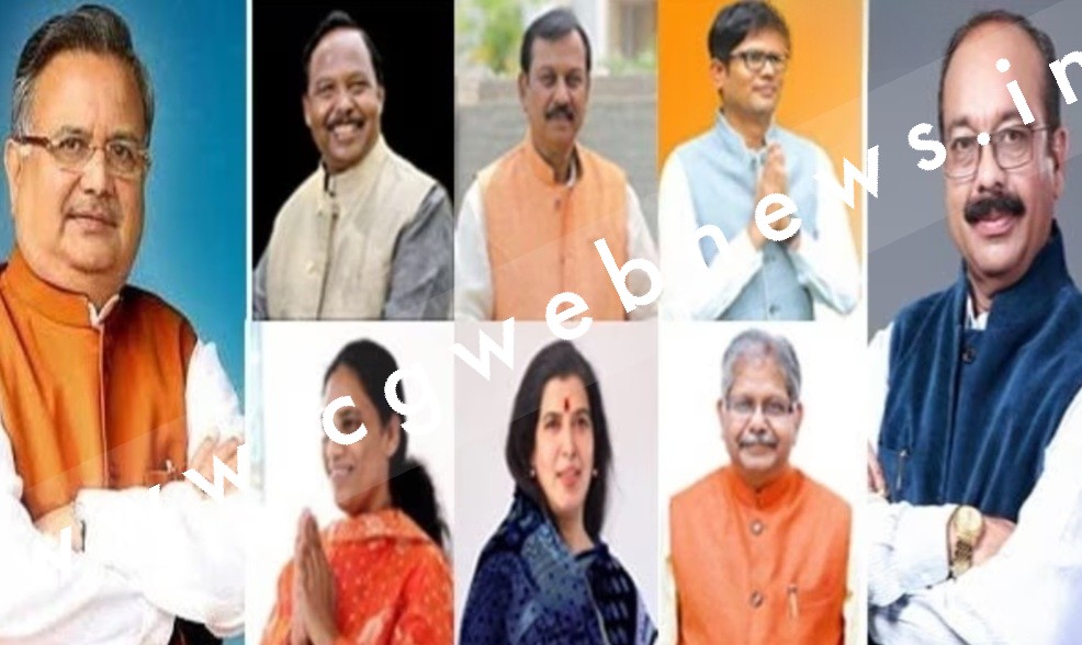छत्तीसगढ़ - 2023 के विधानसभा चुनाव में यह 08 महारथी पार लगाएंगे भाजपा की नैय्या , देखे नाम