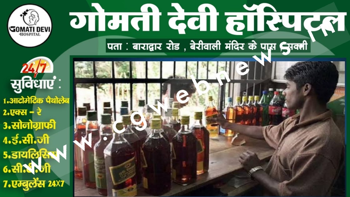 छत्तीसगढ़ - शराब खरीदने का नया कोटा तय , अधिक मात्रा में मिलने पर होगी कार्यवाही