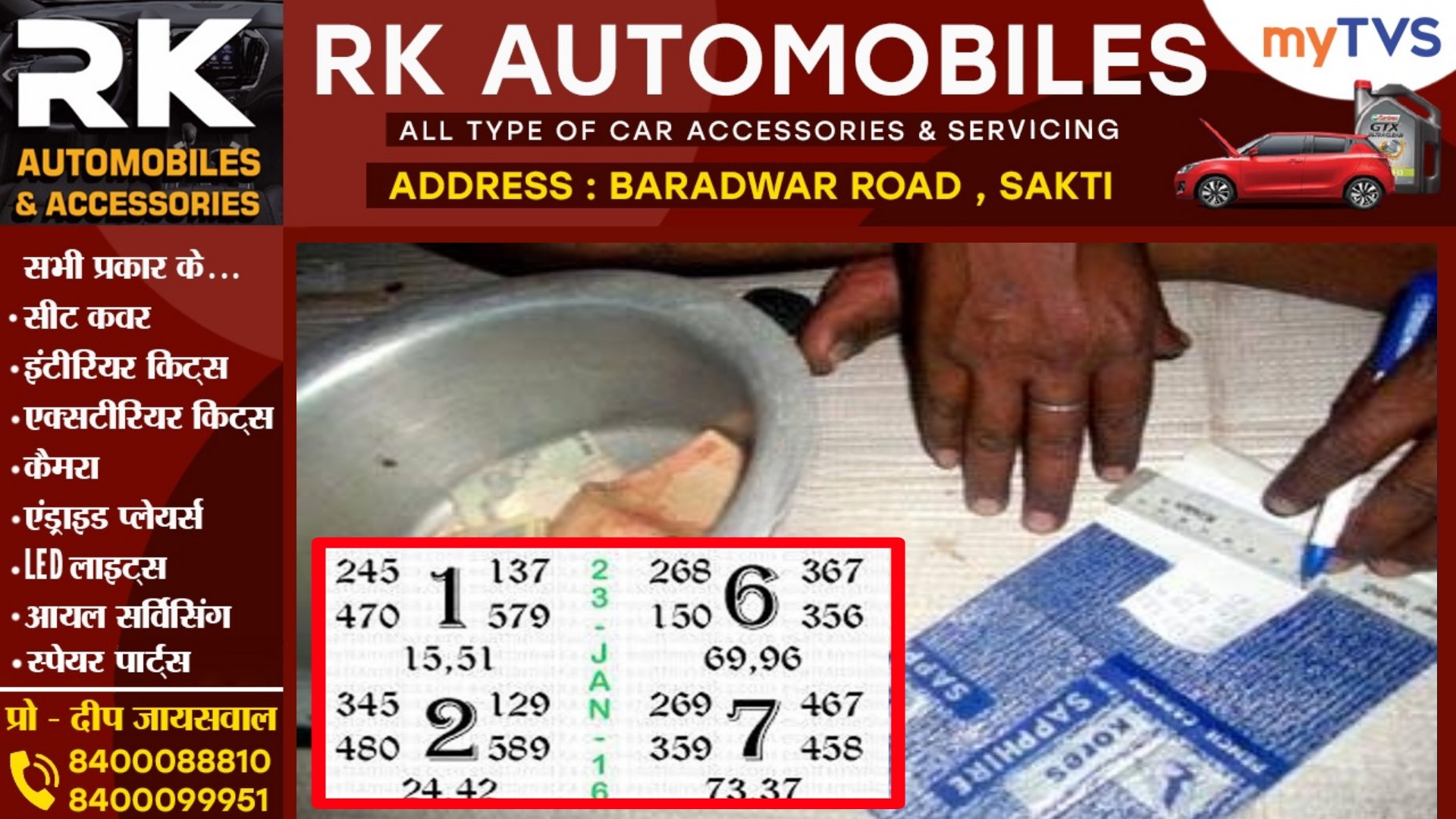 सक्ती TI विवेक शर्मा की नजर से अब तक कैसे बचा है हटरी चौक यह सटोरिया , आखिर कब होगी इस पर कार्यवाही