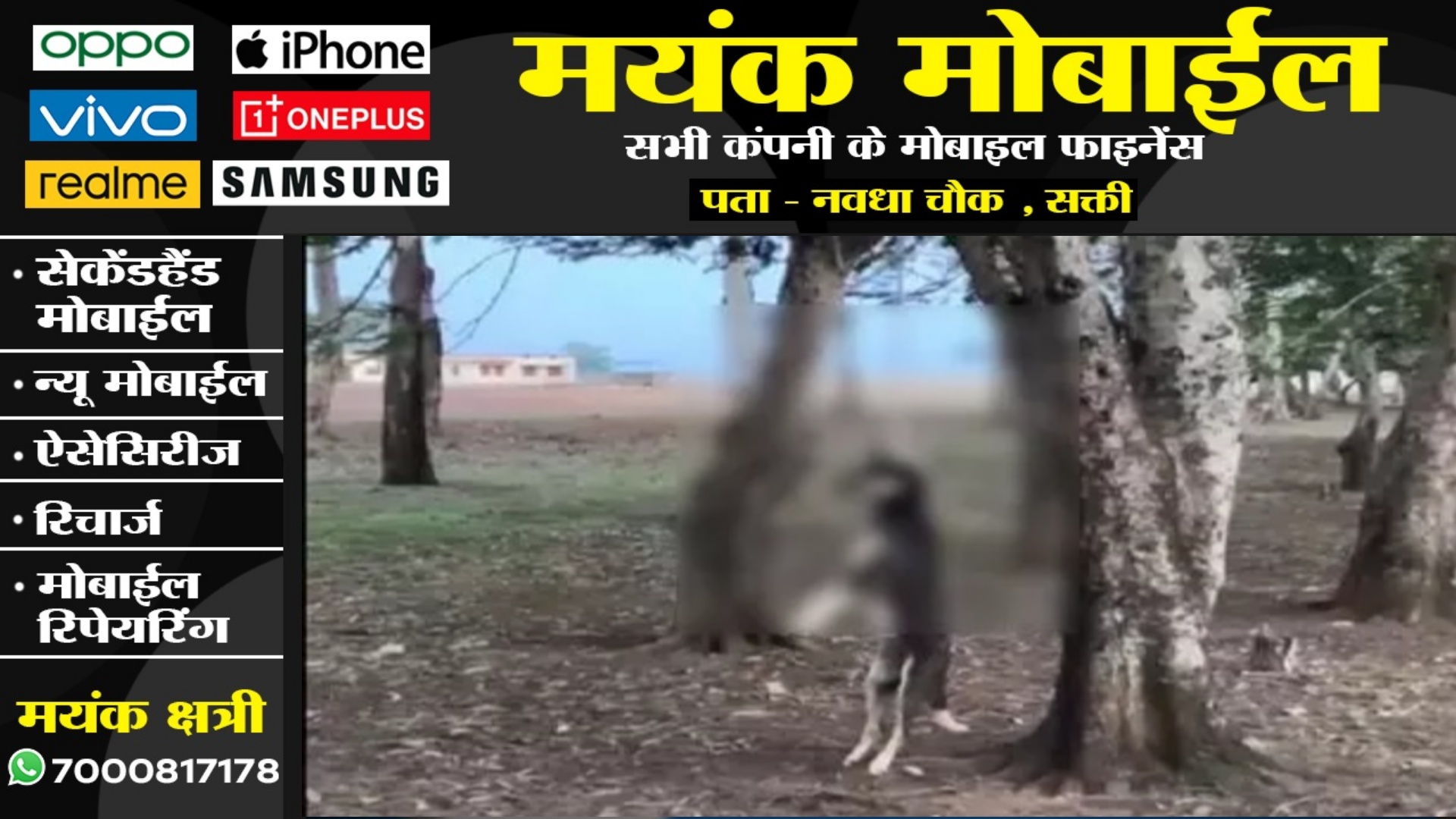 छत्तीसगढ़ - होटल ब्यवसाई ने कुत्ते को मार कर पेंड़ से लटकाया  , VIDEO वायरल होने पर कही यह बात
